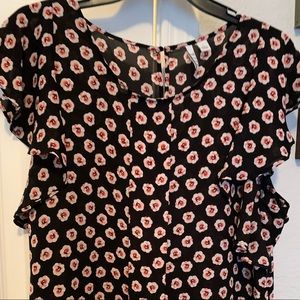 Cap sleeve blouse tank